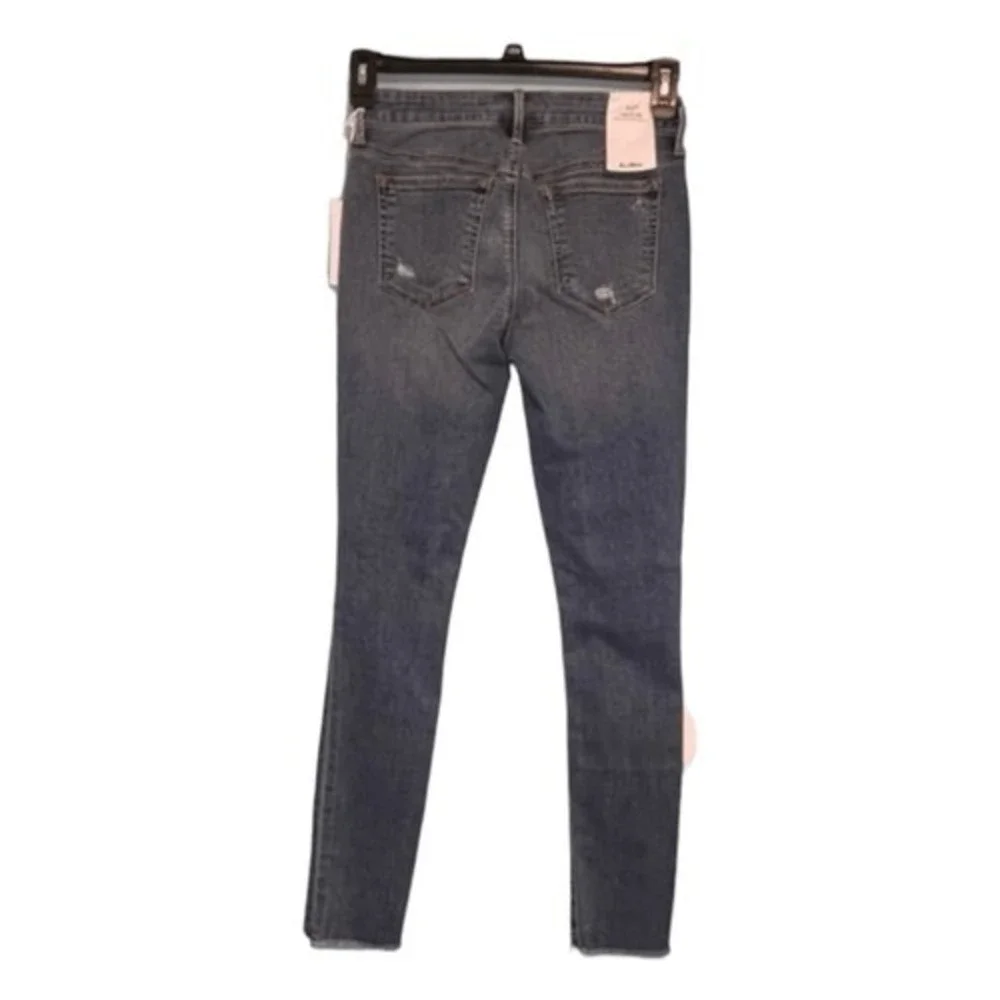 Sam Edelman The Kitten Jeans Blue Mid Rise Skinny Ankle Medium Wash Denim 27